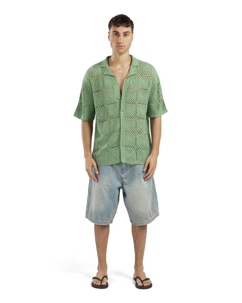 Shirt Short Sleeve Knitwear-A120