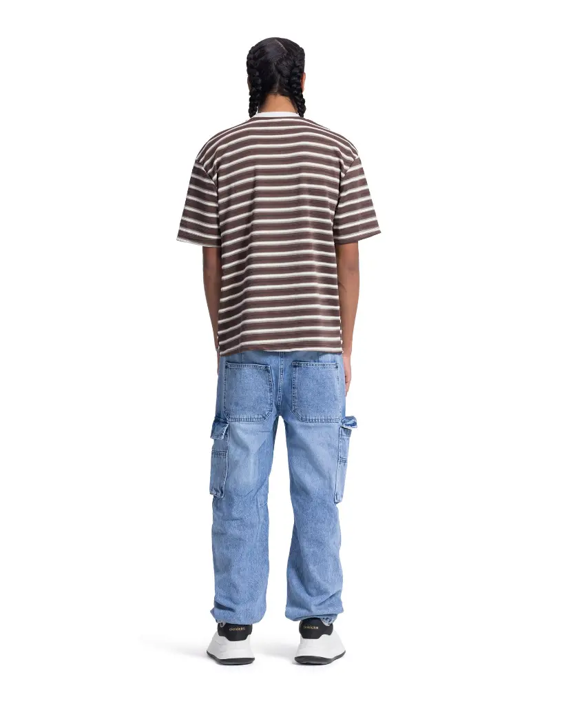 T-Shirt Crew Neck Straiped-Tw361