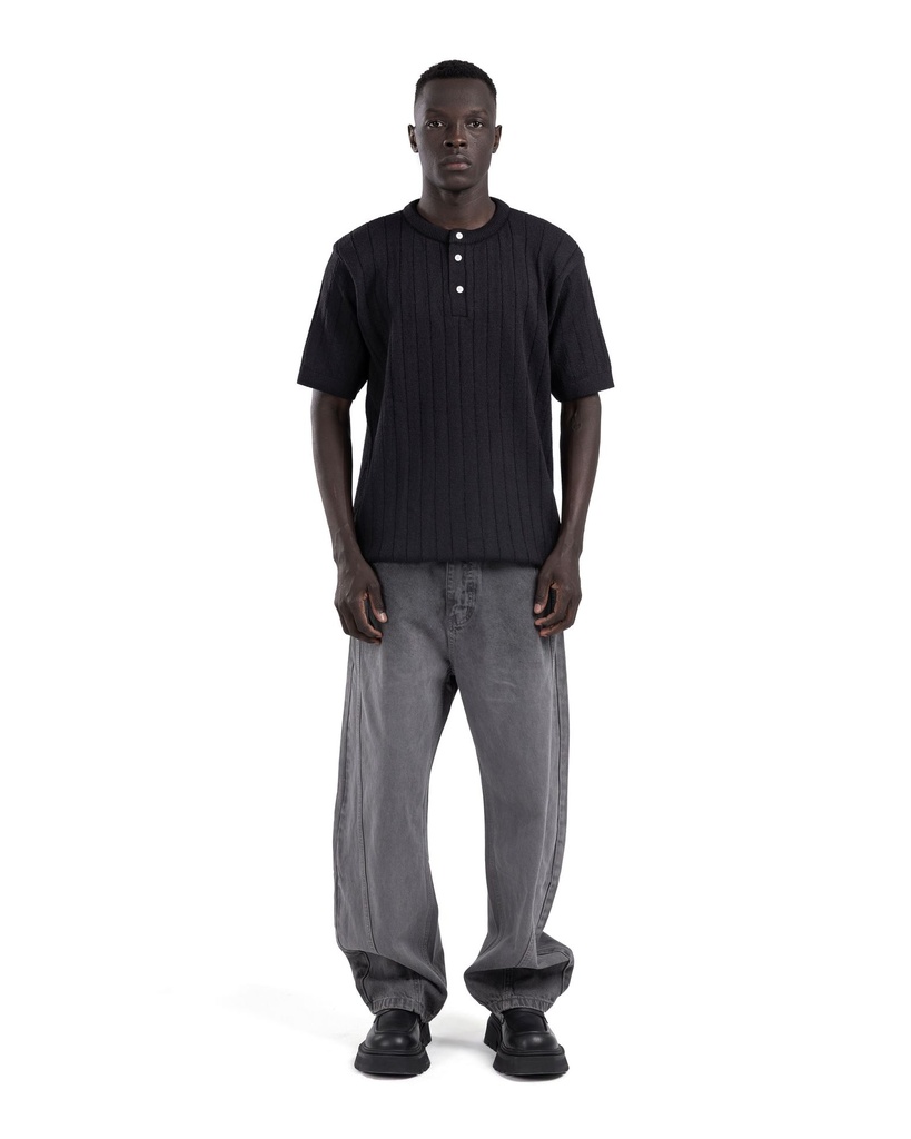 T-Shirt Crew Neck Knitwear-Hgbn42